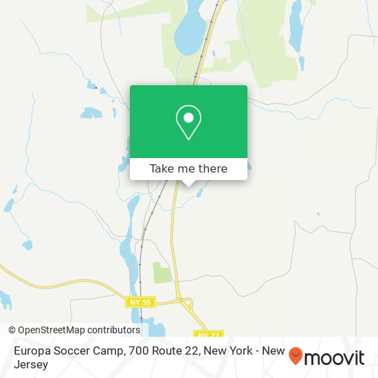 Europa Soccer Camp, 700 Route 22 map