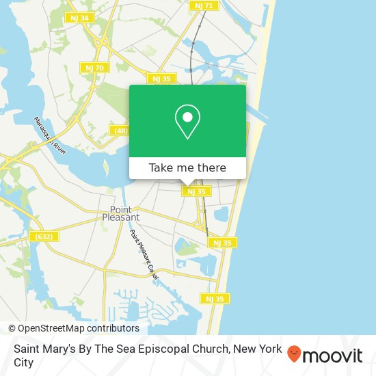 Mapa de Saint Mary's By The Sea Episcopal Church
