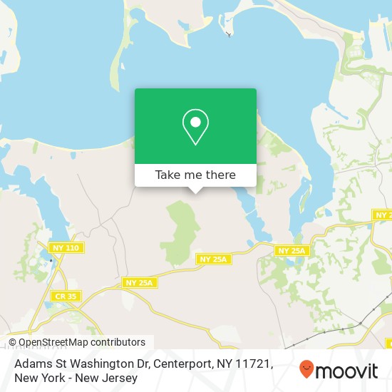 Mapa de Adams St Washington Dr, Centerport, NY 11721