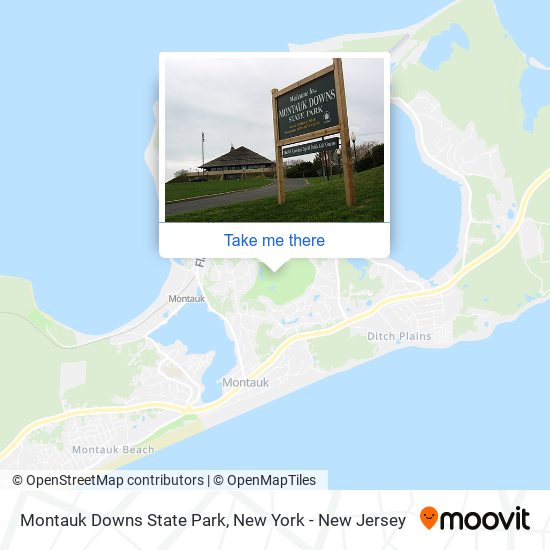 Montauk Downs State Park map