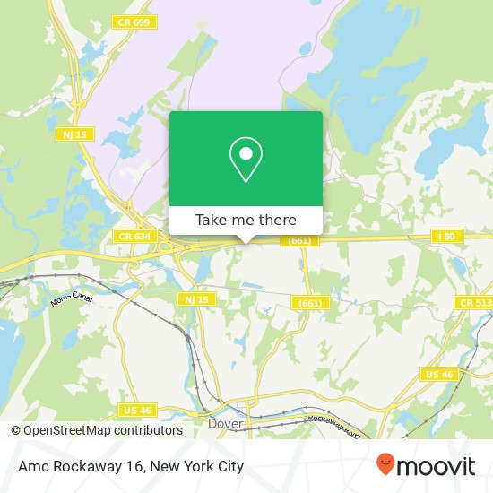 Amc Rockaway 16 map
