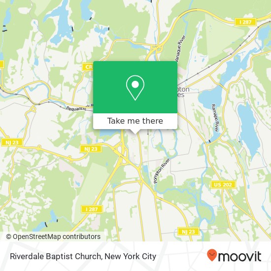 Riverdale Baptist Church map