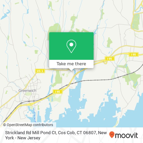 Strickland Rd Mill Pond Ct, Cos Cob, CT 06807 map