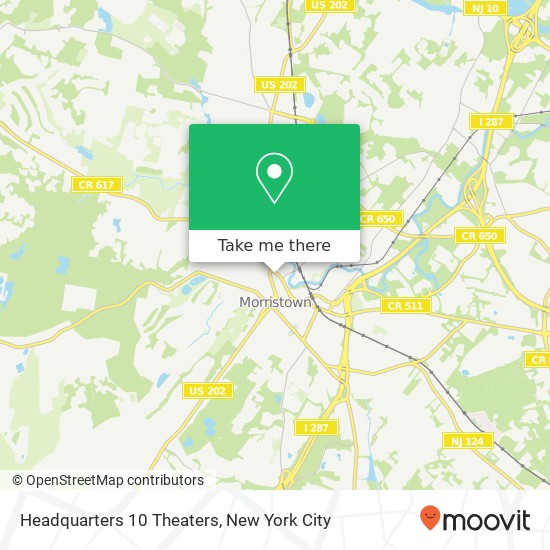 Mapa de Headquarters 10 Theaters