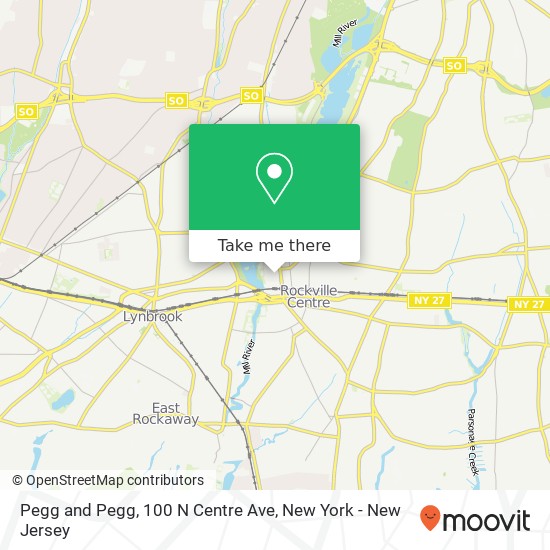 Mapa de Pegg and Pegg, 100 N Centre Ave