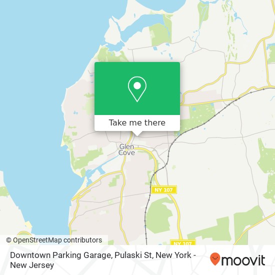 Mapa de Downtown Parking Garage, Pulaski St