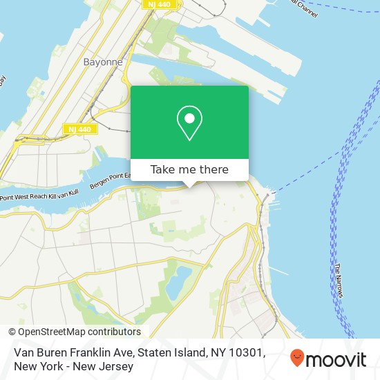 Mapa de Van Buren Franklin Ave, Staten Island, NY 10301