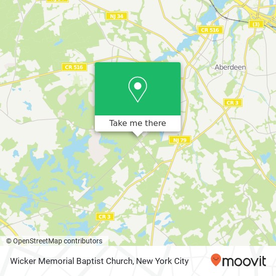 Mapa de Wicker Memorial Baptist Church