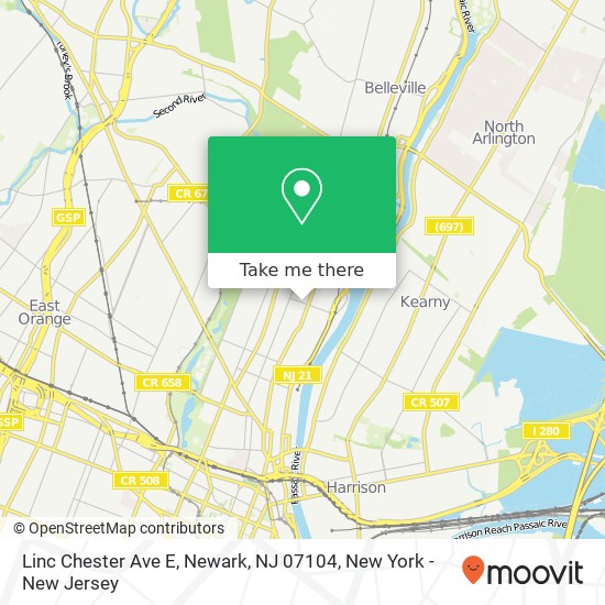 Linc Chester Ave E, Newark, NJ 07104 map
