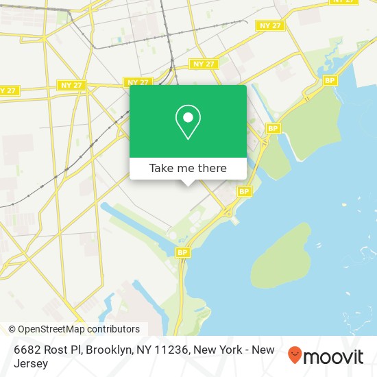 6682 Rost Pl, Brooklyn, NY 11236 map