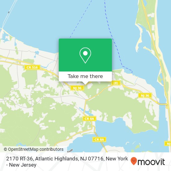 2170 RT-36, Atlantic Highlands, NJ 07716 map