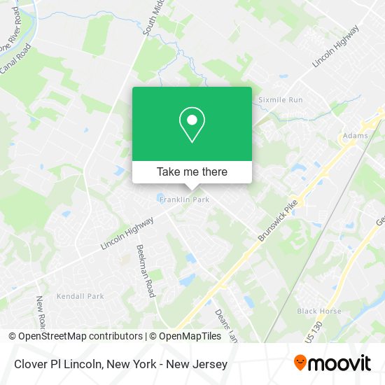 Clover Pl Lincoln map