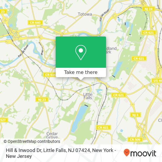 Hill & Inwood Dr, Little Falls, NJ 07424 map