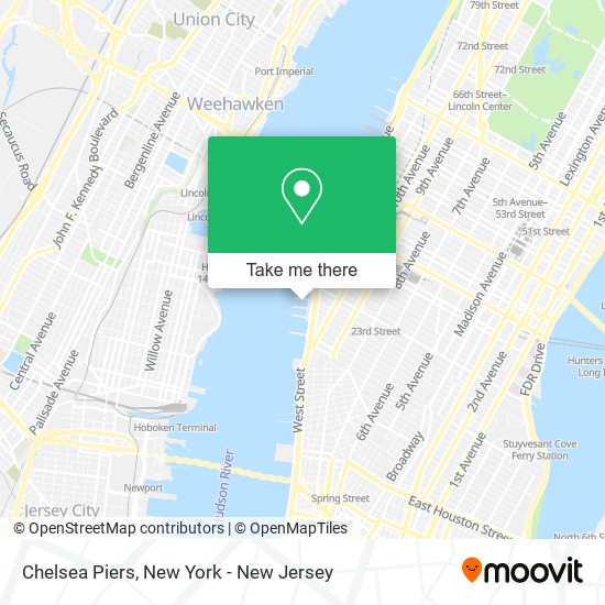 Chelsea Piers map