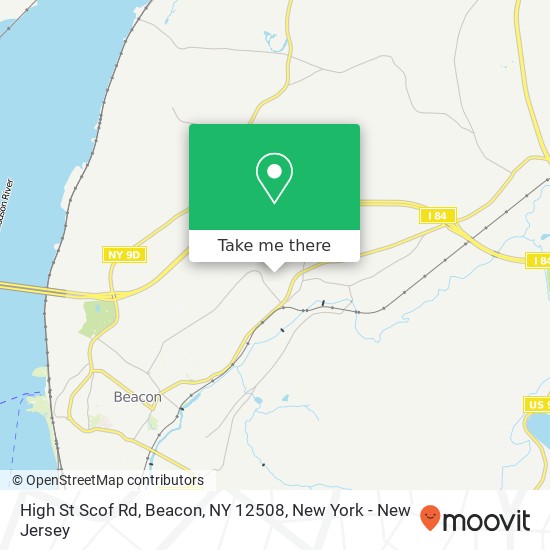 Mapa de High St Scof Rd, Beacon, NY 12508