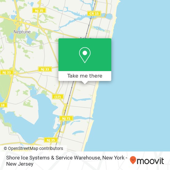 Shore Ice Systems & Service Warehouse map