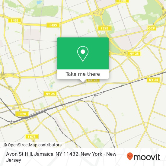 Avon St Hill, Jamaica, NY 11432 map