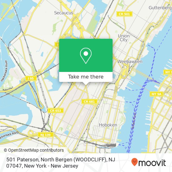 501 Paterson, North Bergen (WOODCLIFF), NJ 07047 map