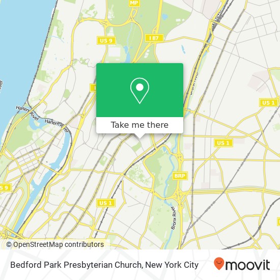 Mapa de Bedford Park Presbyterian Church