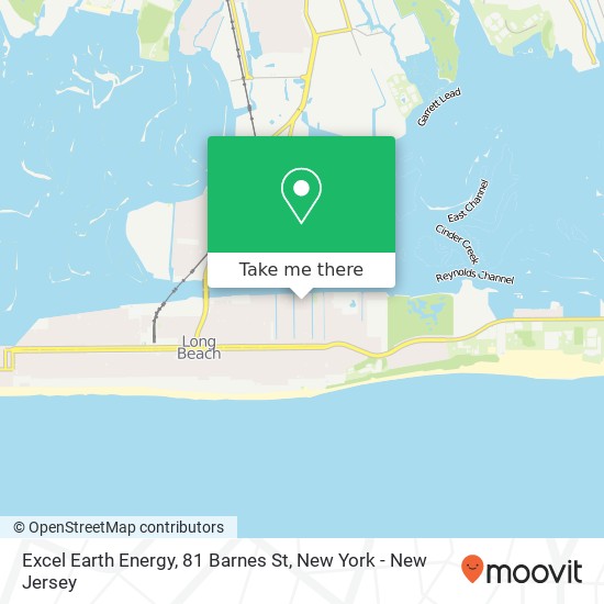 Mapa de Excel Earth Energy, 81 Barnes St