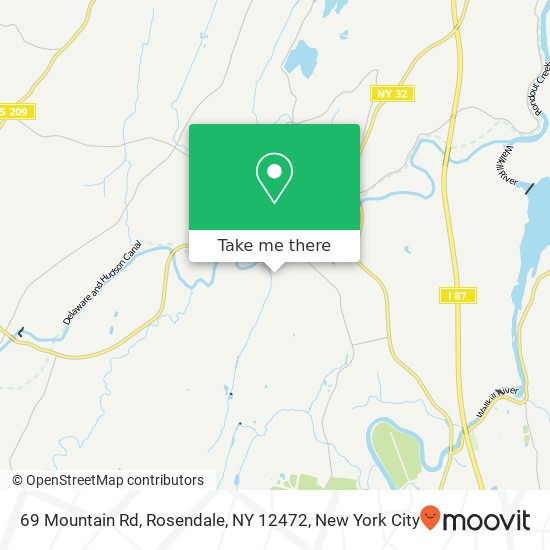 69 Mountain Rd, Rosendale, NY 12472 map