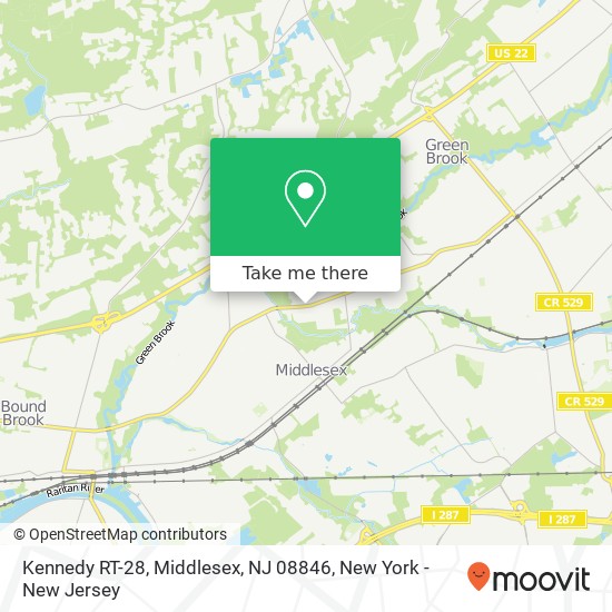 Mapa de Kennedy RT-28, Middlesex, NJ 08846