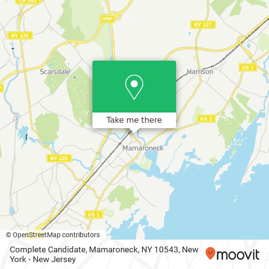 Mapa de Complete Candidate, Mamaroneck, NY 10543