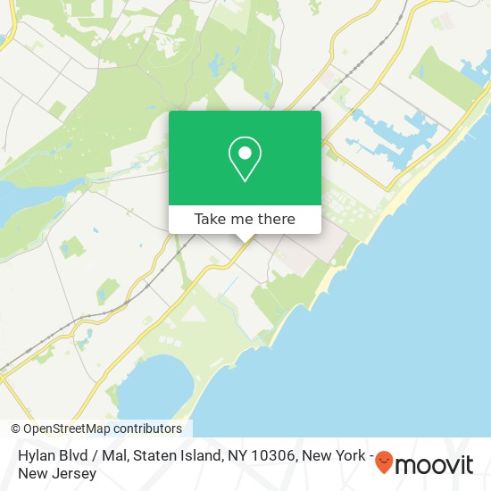 Mapa de Hylan Blvd / Mal, Staten Island, NY 10306