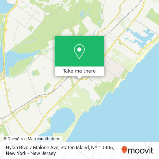 Hylan Blvd / Malone Ave, Staten Island, NY 10306 map