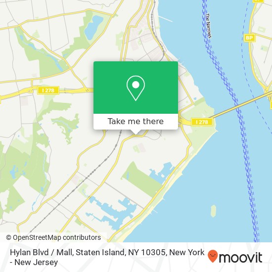 Mapa de Hylan Blvd / Mall, Staten Island, NY 10305