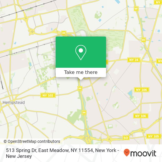 513 Spring Dr, East Meadow, NY 11554 map