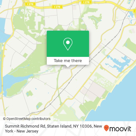 Mapa de Summit Richmond Rd, Staten Island, NY 10306