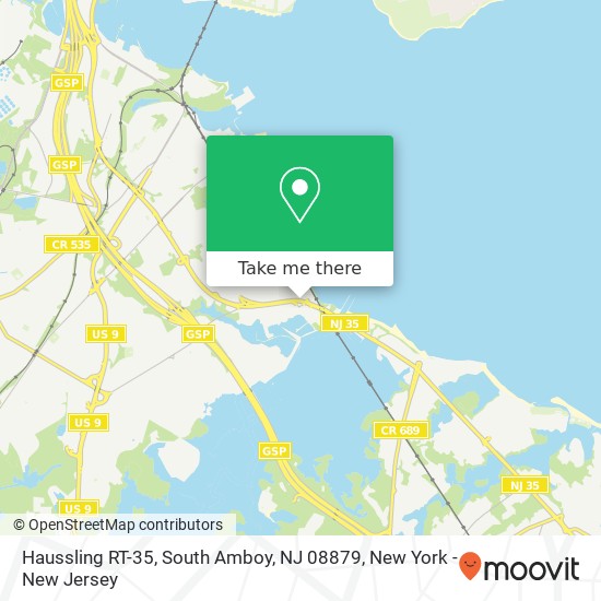 Mapa de Haussling RT-35, South Amboy, NJ 08879