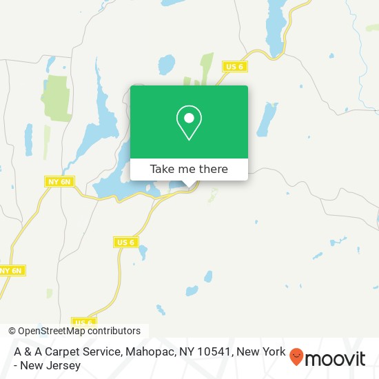 Mapa de A & A Carpet Service, Mahopac, NY 10541