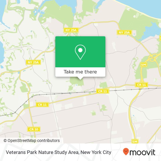 Mapa de Veterans Park Nature Study Area