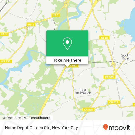 Home Depot Garden Ctr. map