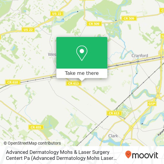 Mapa de Advanced Dermatology Mohs & Laser Surgery Centert Pa