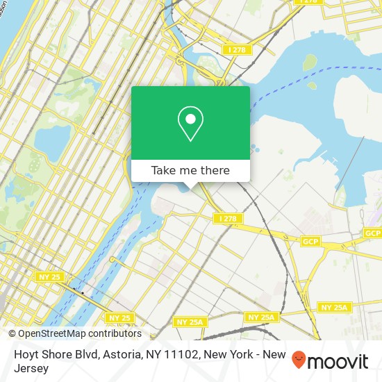 Mapa de Hoyt Shore Blvd, Astoria, NY 11102