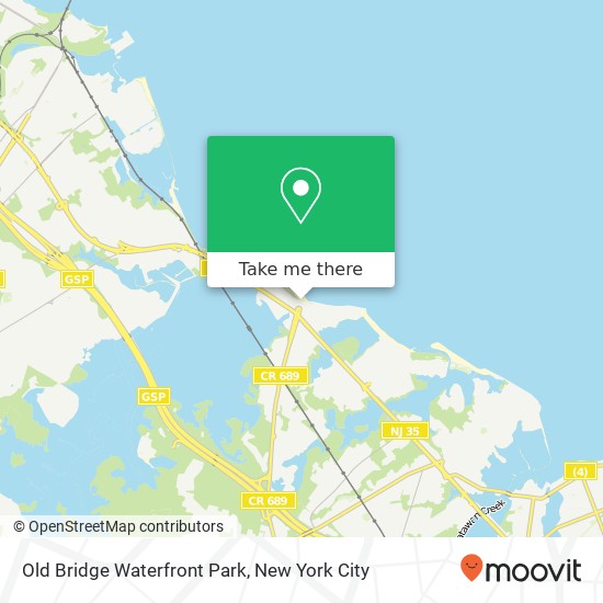 Mapa de Old Bridge Waterfront Park