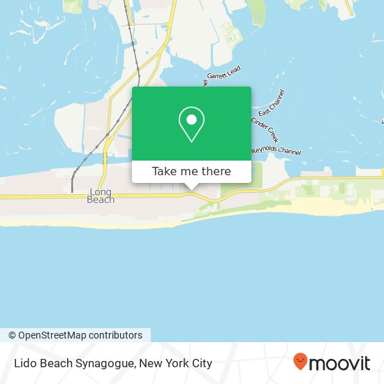 Mapa de Lido Beach Synagogue