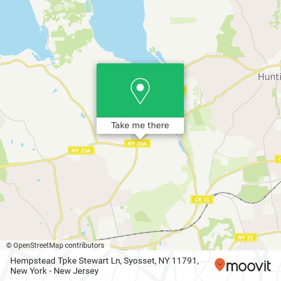 Hempstead Tpke Stewart Ln, Syosset, NY 11791 map