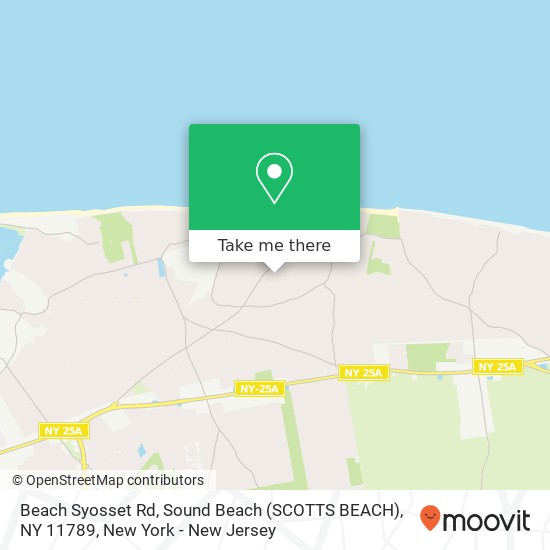 Mapa de Beach Syosset Rd, Sound Beach (SCOTTS BEACH), NY 11789
