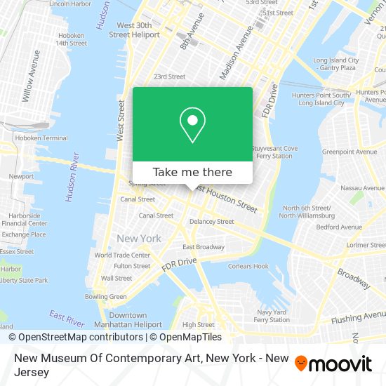New Museum Of Contemporary Art map