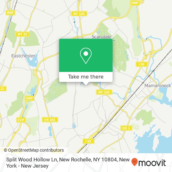 Split Wood Hollow Ln, New Rochelle, NY 10804 map