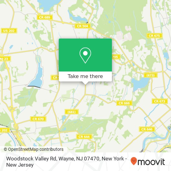 Woodstock Valley Rd, Wayne, NJ 07470 map