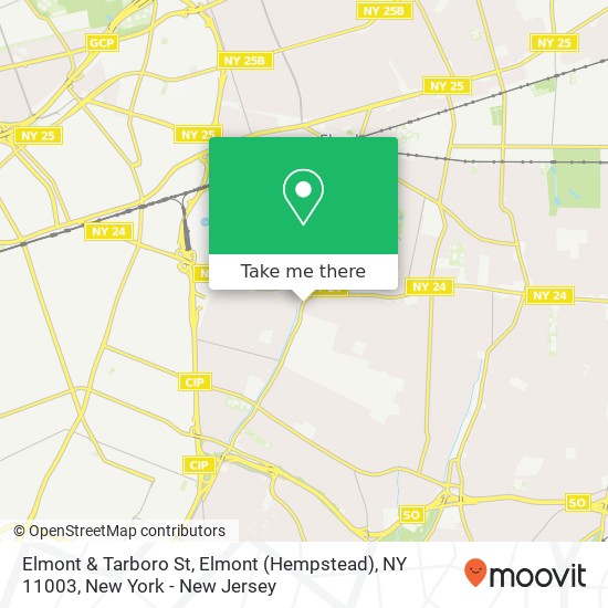 Mapa de Elmont & Tarboro St, Elmont (Hempstead), NY 11003