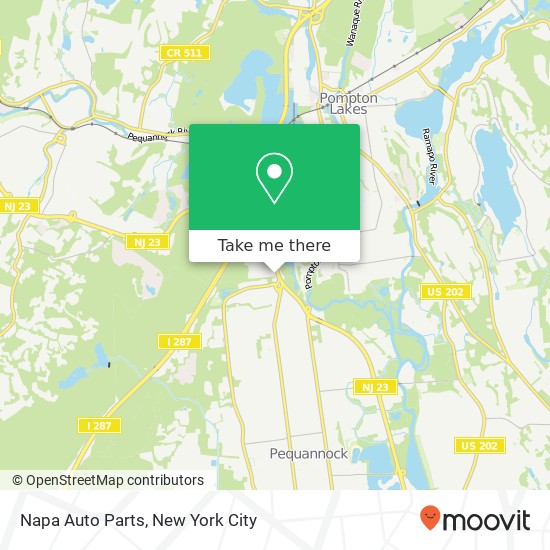 Napa Auto Parts map