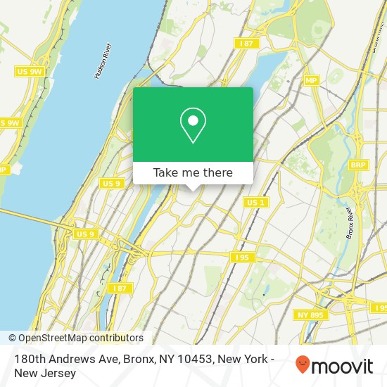 180th Andrews Ave, Bronx, NY 10453 map