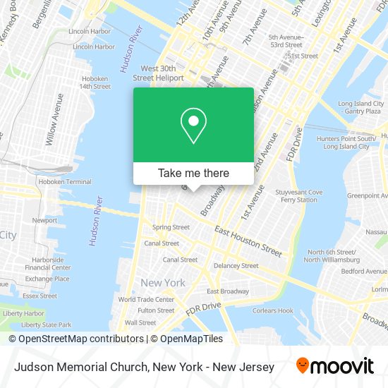 Judson Memorial Church map