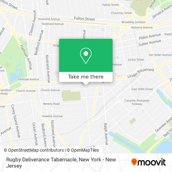 Mapa de Rugby Deliverance Tabernacle